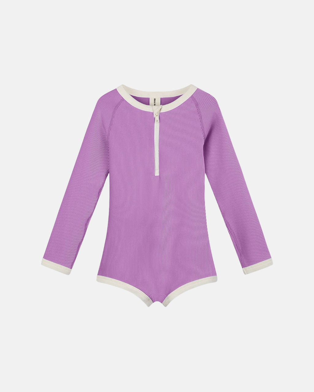 Zulu & Zephyr Mini Stripe Rashie Onesie Lilac