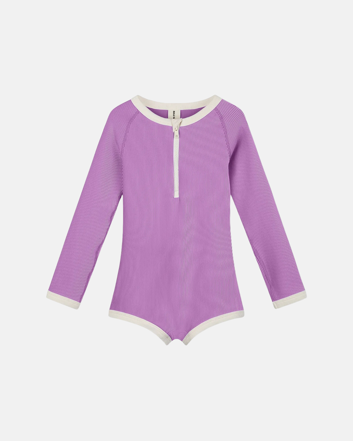 Zulu & Zephyr Mini Stripe Rashie Onesie Lilac