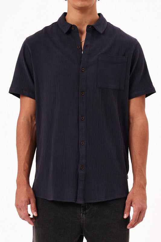 BON CREPE SHIRT | DARK NAVY