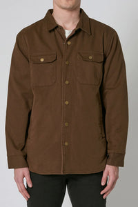 MEN AT WORK DRILL JACKET | ESPRESSO