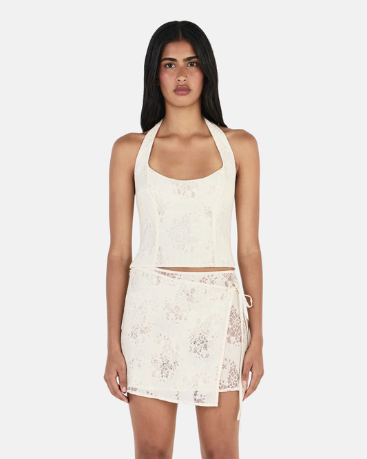 Ownley Gem Lace Top Ivory