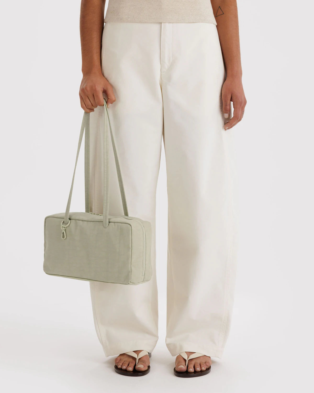 NYLON BOWLER BAG | CELADON