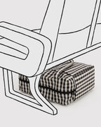 Baggu Small Cloud Carry On Black and Cream Gingham
