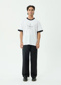 CHAINS BOXY RINGER TEE | WHITE