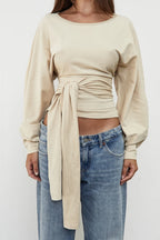 WAIST WRAP LONG SLEEVE | BONE