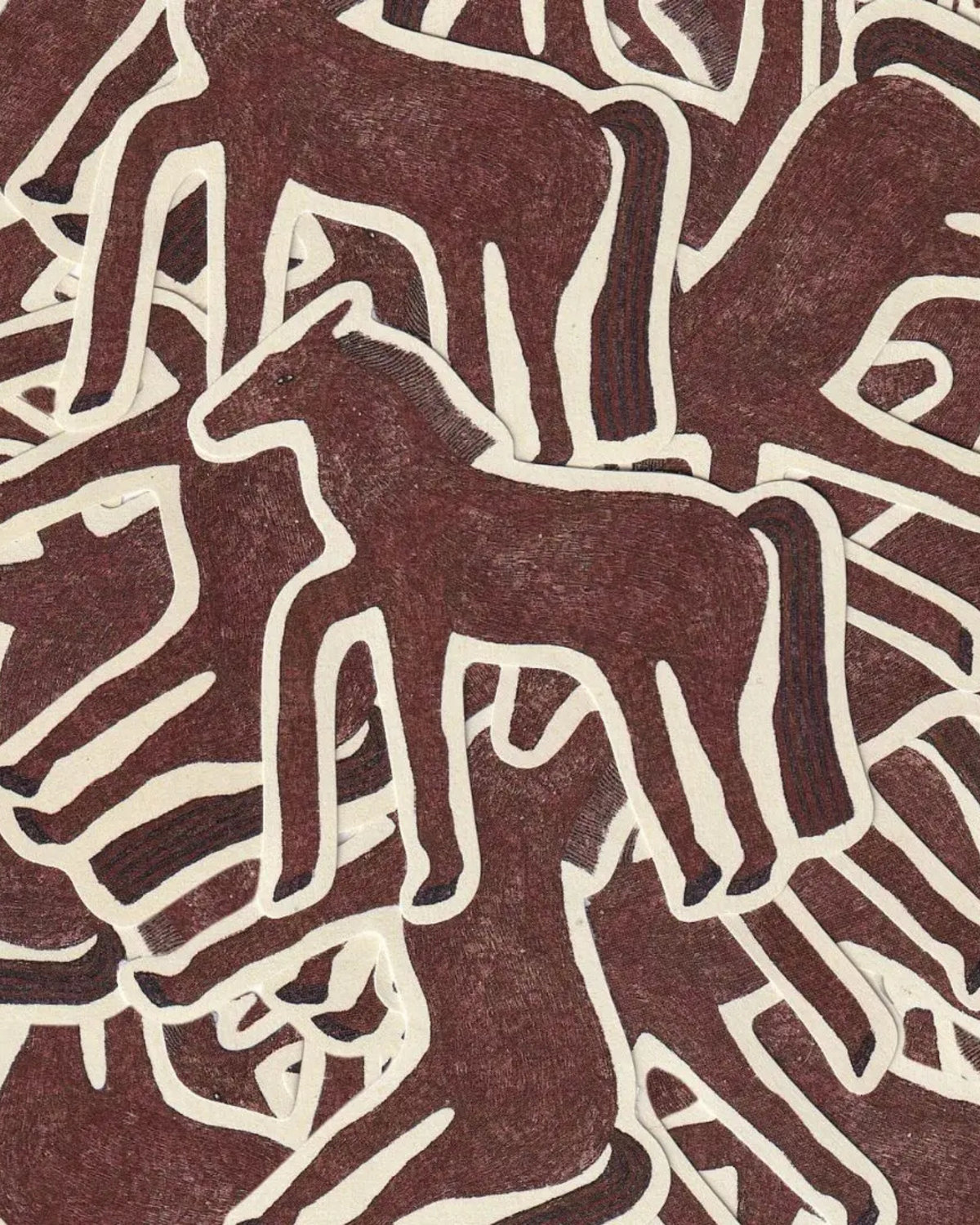 Molly Stredwick Brown Horse Sticker