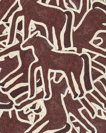 Molly Stredwick Brown Horse Sticker