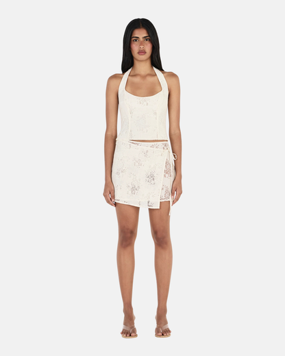 Ownley Gem Lace Top Ivory