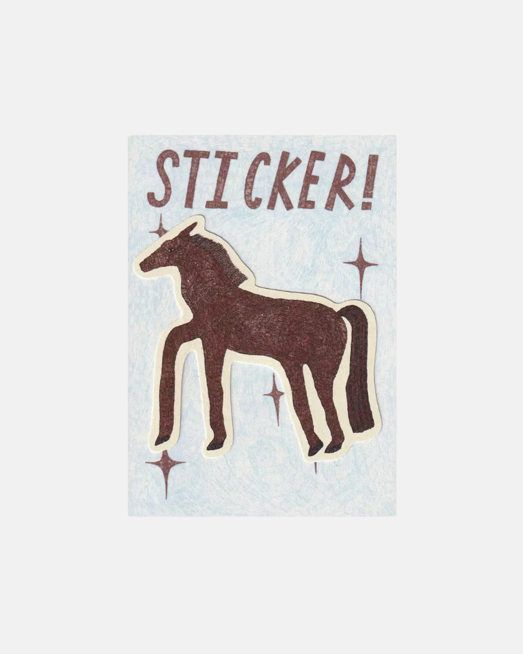 Molly Stredwick Brown Horse Sticker