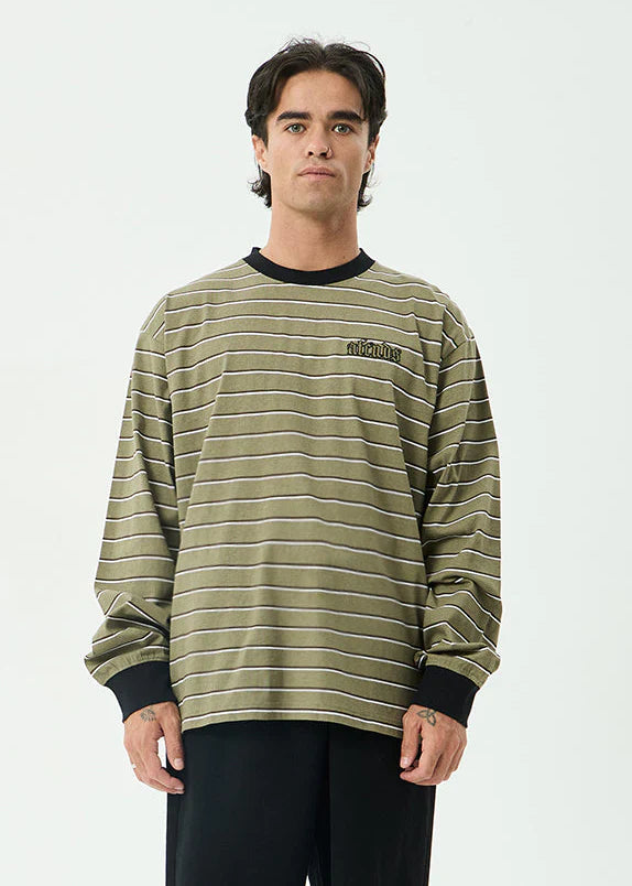 ALTITUDE BOXY LONG SLEEVE TEE | STONE STRIPE