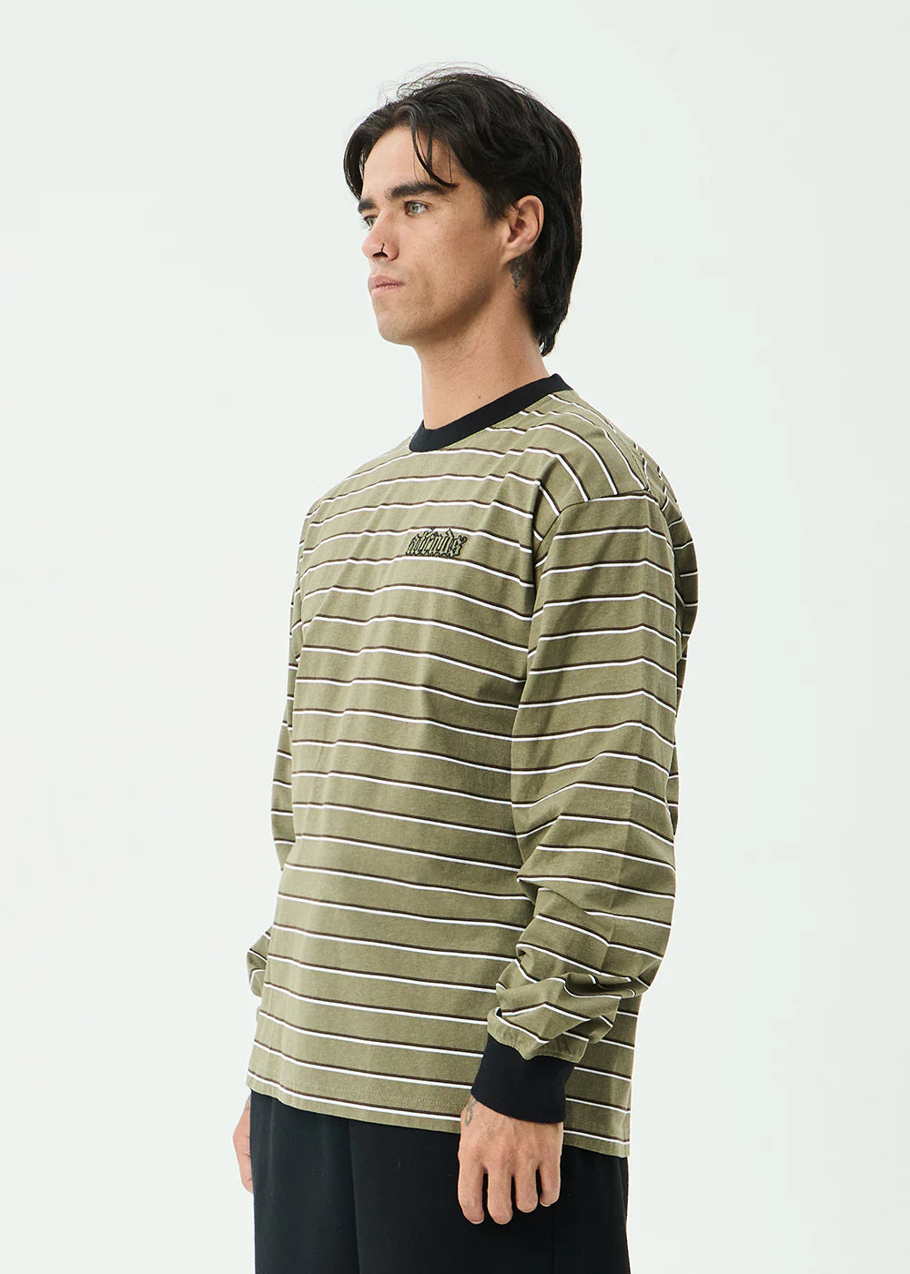 ALTITUDE BOXY LONG SLEEVE TEE | STONE STRIPE