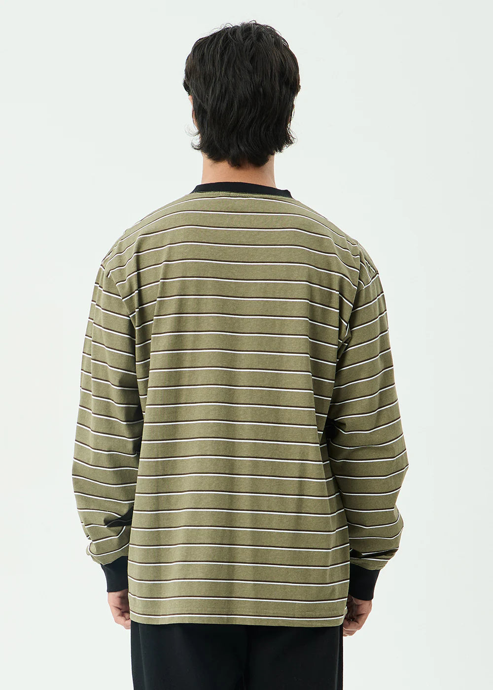 ALTITUDE BOXY LONG SLEEVE TEE | STONE STRIPE
