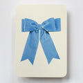 Canonbury Press Baby Blue Velvet Bow Greeting Card
