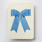 Canonbury Press Baby Blue Velvet Bow Greeting Card