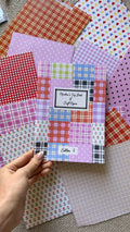 MARTINAS TINY BOOK OF SCRAPBOOKING PAPERS | EDITION FOUR - PLAID & STARS