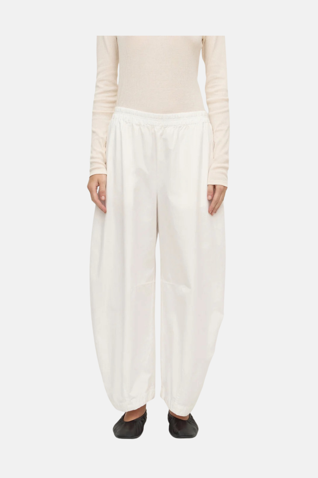 LOLA BARREL PANT | WHITE
