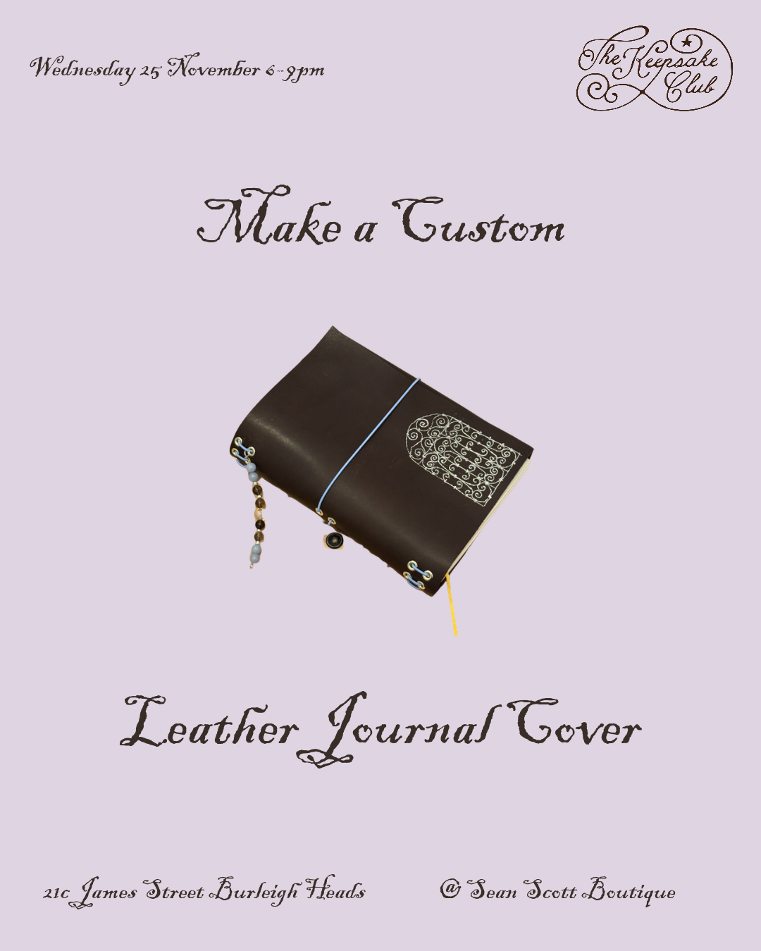 Leather Journal Workshop 25 November