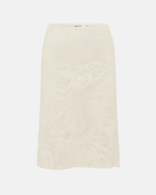 Olga Joan Bias Knee Skirt Burro Lace