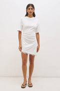 LIORA MINI DRESS | OFF WHITE