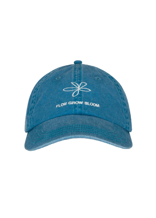 FLOW GROW BLOOM DAD CAP | AZURE BLUE