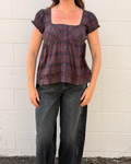 Damson Madder Clover Blouse Sirius Check