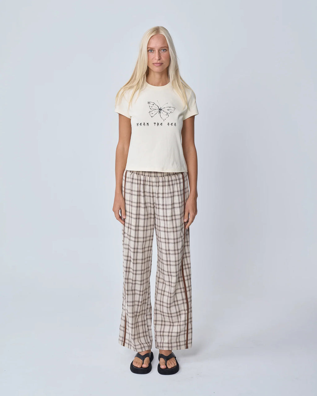 RACER PANT | BROWN PLAID