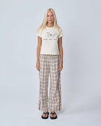 RACER PANT | BROWN PLAID