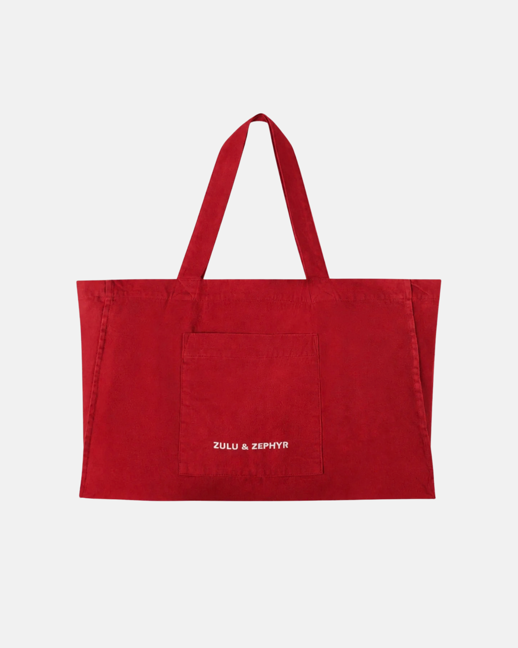 Zulu & Zephyr Cotton Canvas Tote Red