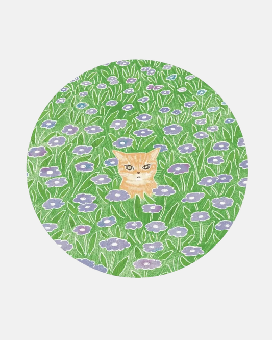 Foonie Cat in the Flower Field Sticker