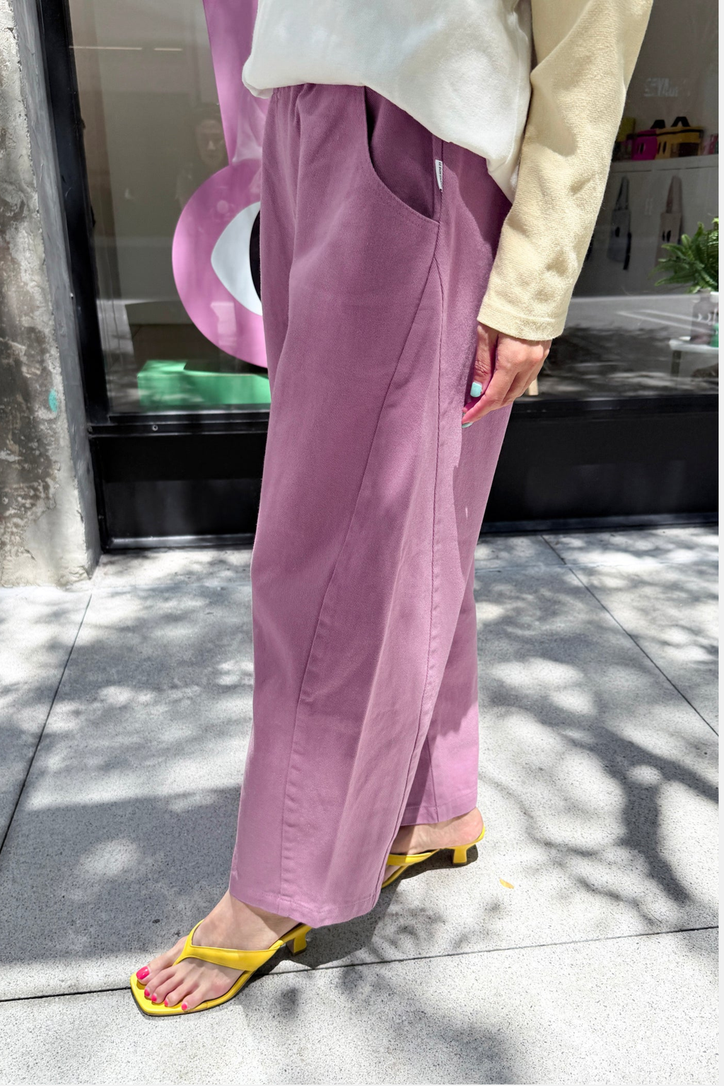 Le Bon Shoppe Arc Pants Dusty Lilac