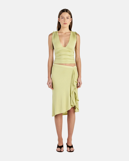 Ownley Andi Midi Skirt Kiwi