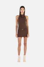 Ownley Sammie Mini Dress Chocolate