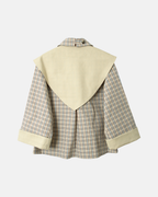 Damson Madder Jerry Reversible Crop Trench Ginger Check