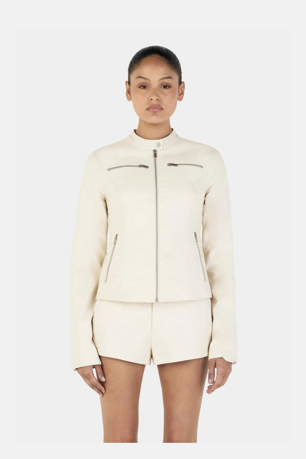 TARI MOTO JACKET | CREAM