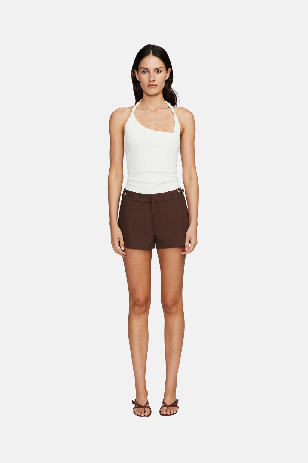 Ownley Phoebe Mini Shorts Chocolate