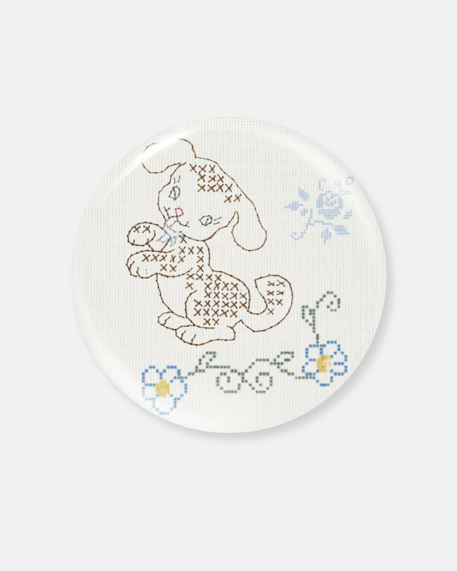 Riley Grae Cross Stitch Puppy Magnet