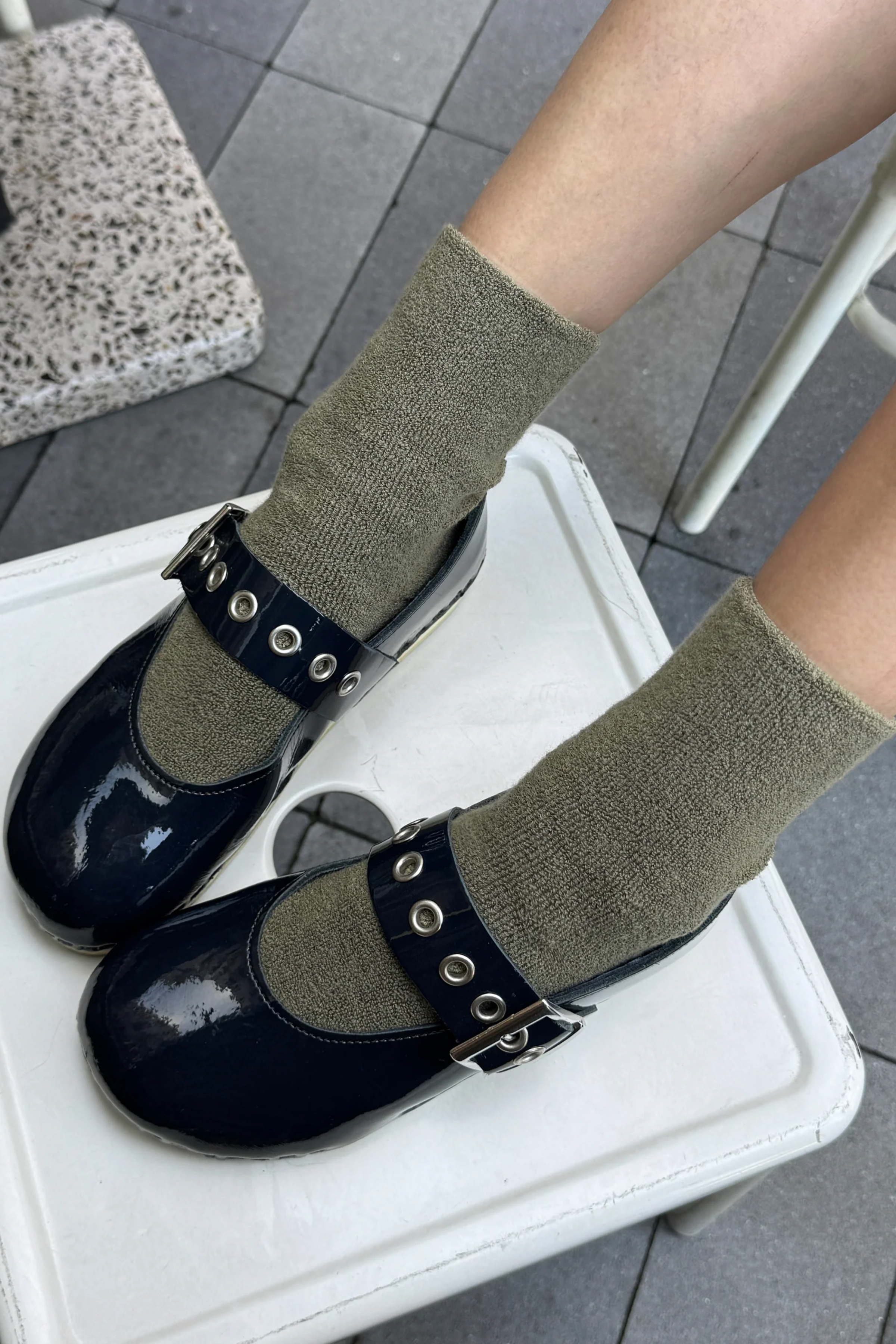 Le Bon Shoppe Cloud Sock Muted Sage