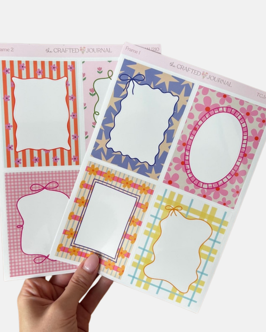 The Crafted Journal Frame Sticker Sheet