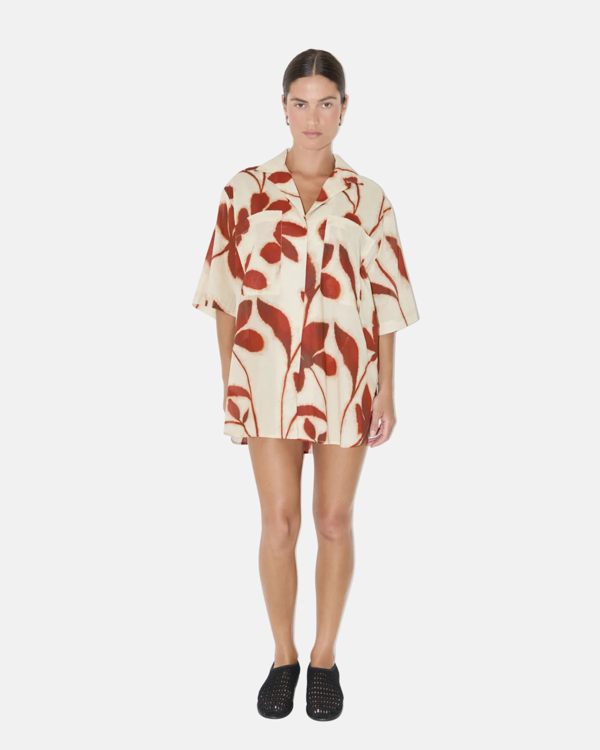 Zulu & Zephyr Cotton Shirt Ruby Floral