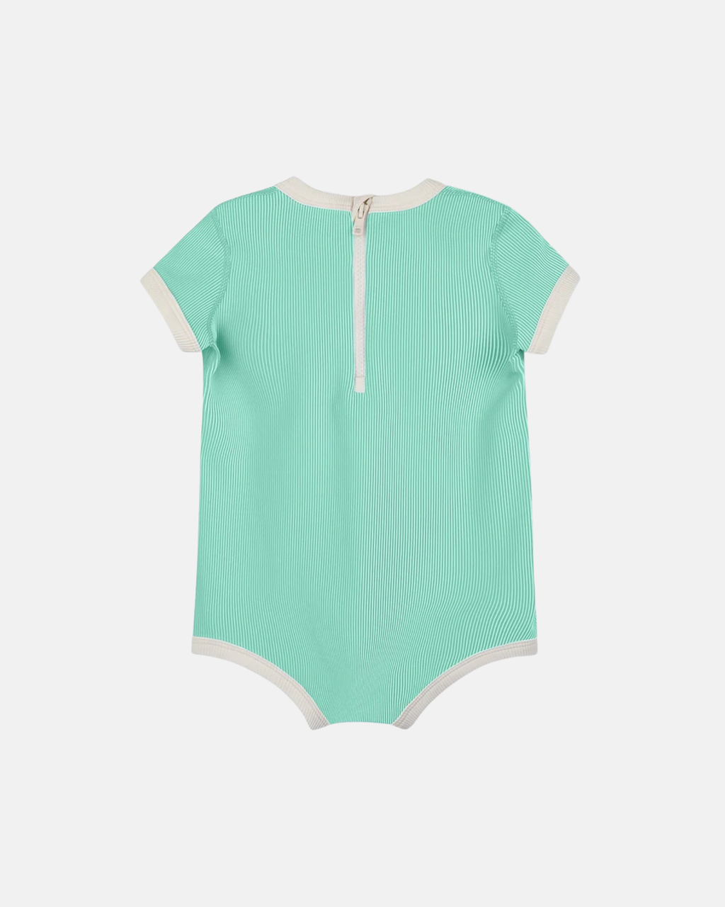Zulu & Zephyr Mini Stripe Infant Onesie Aqua