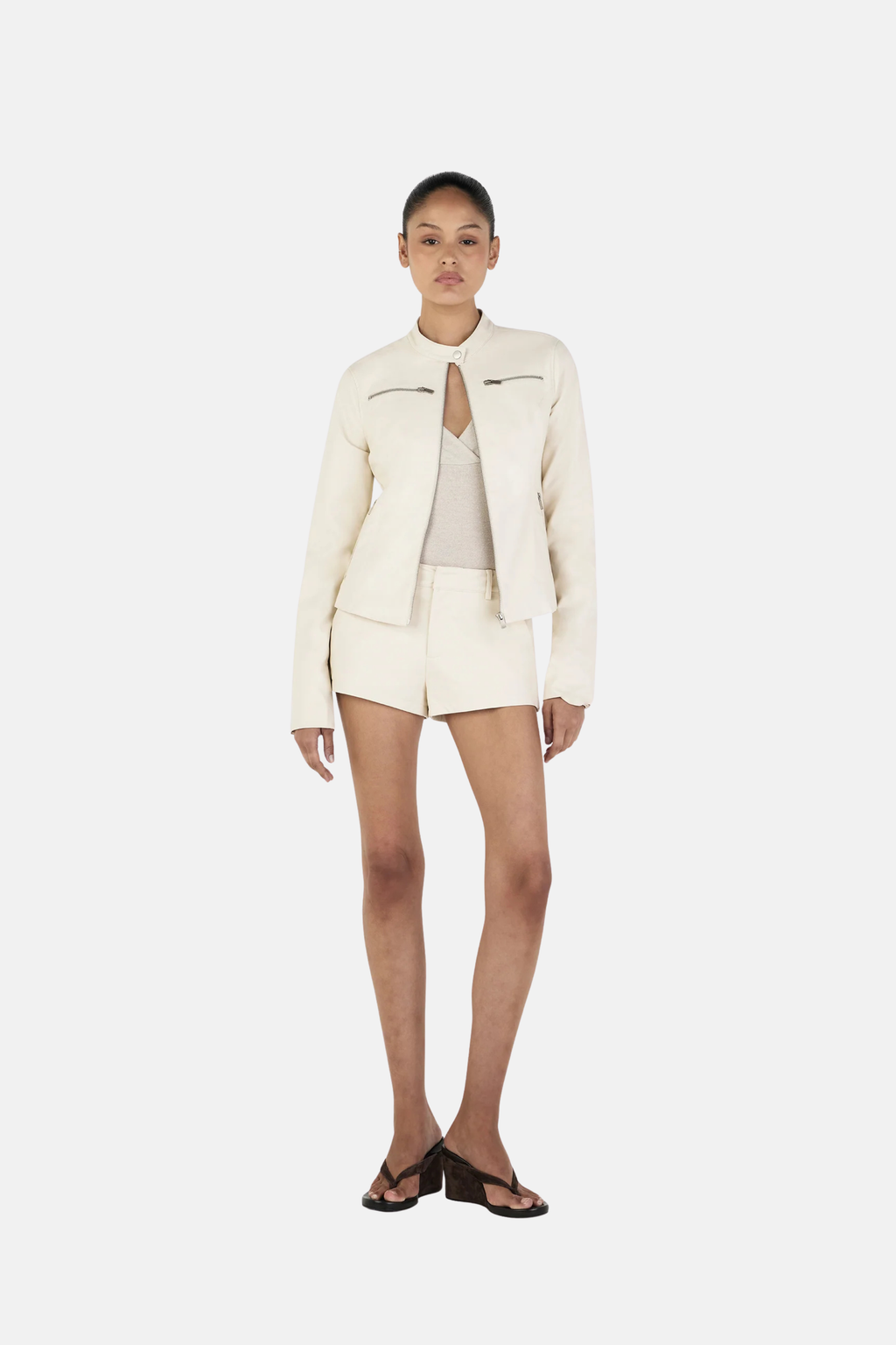 TARI MOTO JACKET | CREAM