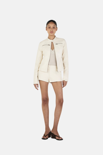 TARI MOTO JACKET | CREAM