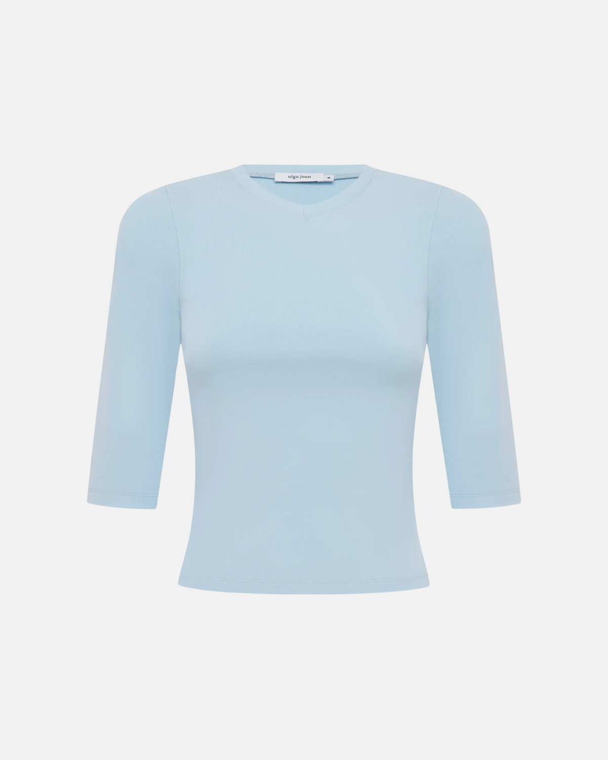 Olga Joan Baby V-Neck Top Cielo