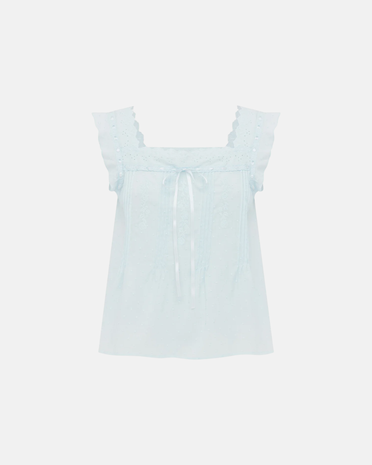 Olga Joan Prairie Camisole Cielo
