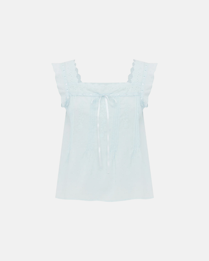 Olga Joan Prairie Camisole Cielo