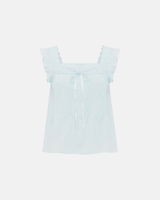 Olga Joan Prairie Camisole Cielo