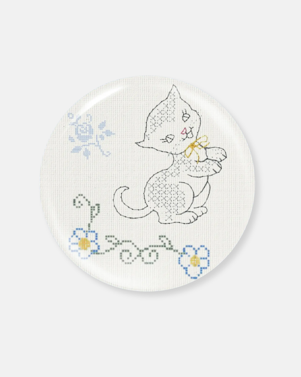 Riley Grae Cross Stitch Kitty Magnet