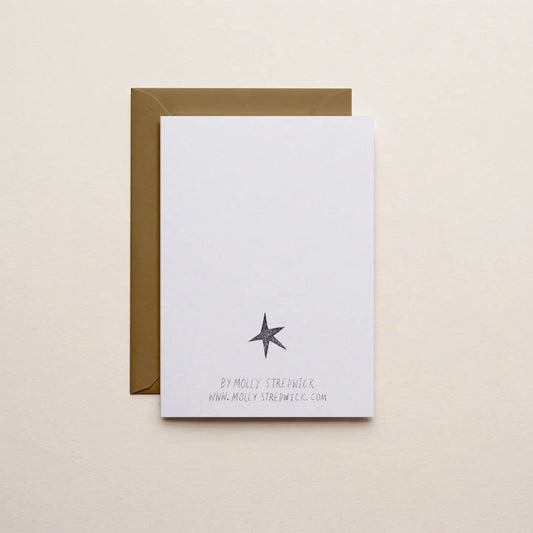 Molly Stredwick A6 Greeting Card Whippet Dog