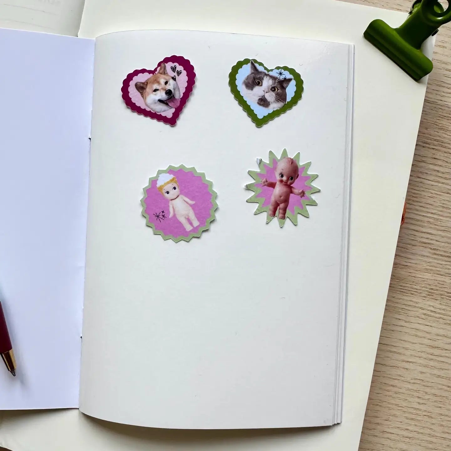 A6 GINGHAM STICKER KEEPER BOOK | SHELLFLOWER