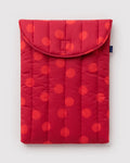 Baggu Puffy Laptop Sleeve 16" Red Polka Dot